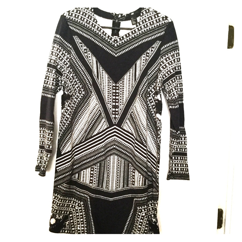 Long sleeve mini dress